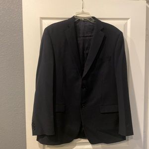 DKNY Navy 2 pc. Suit, Jacket is a 44R and the pants have been taken in to a 34 W